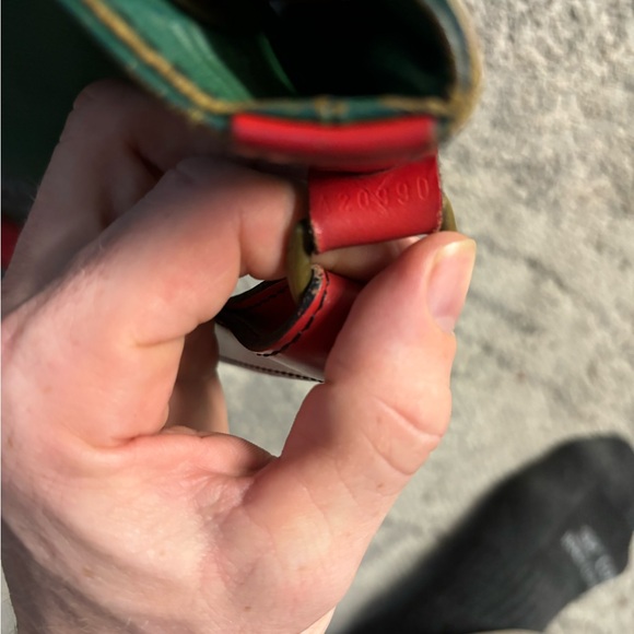 LOUIS VUITTON RED&GREEN EPI PETIT NOE SHOULDER BAG M44147 - Picture 5 of 5